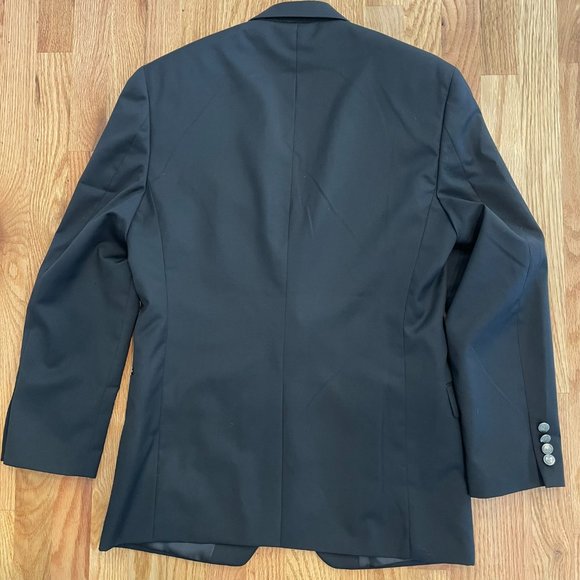 Lauren Ralph Lauren 2 Button Blazer Suit Jacket Sport Coat Men’s 38R Black Wool - Picture 2 of 14